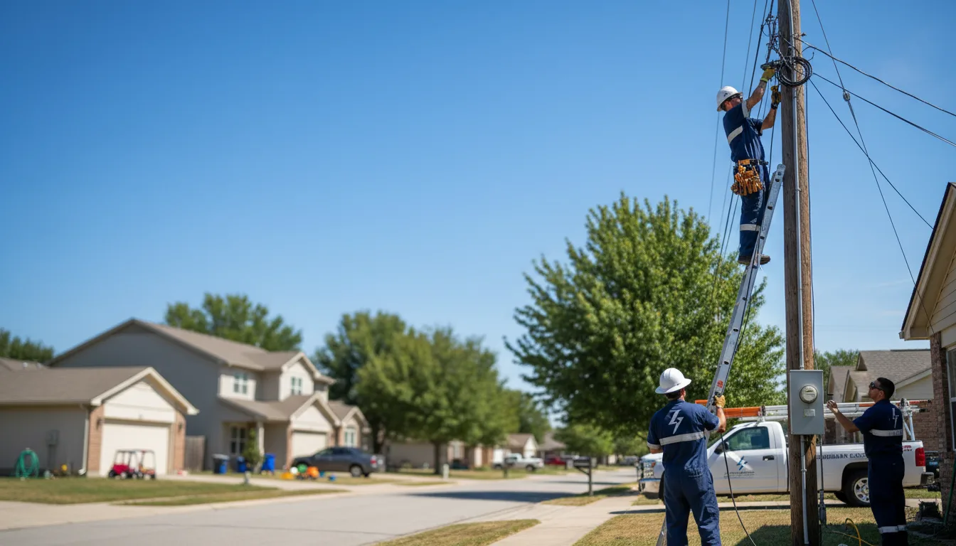 Residential electrician providing installation services in Oregon, IL